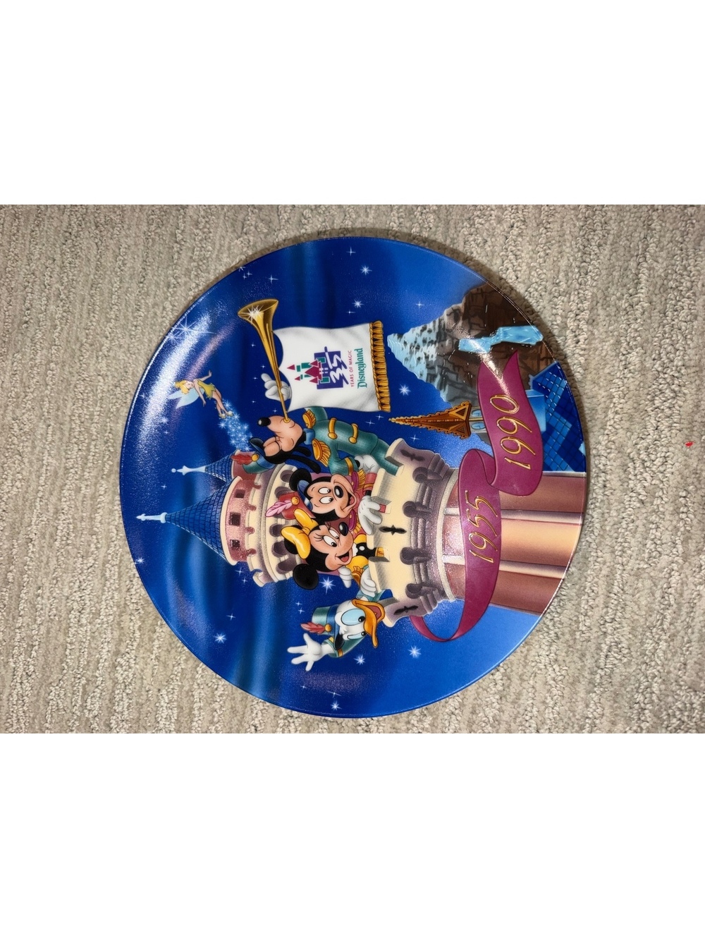 Disney 2006 Celebration Collector Plate Mickey Mouse Blue